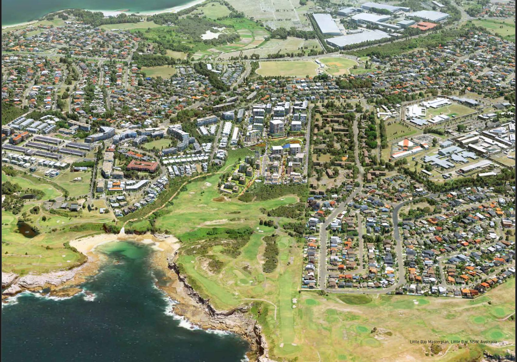 Little Bay Masterplan aerial view